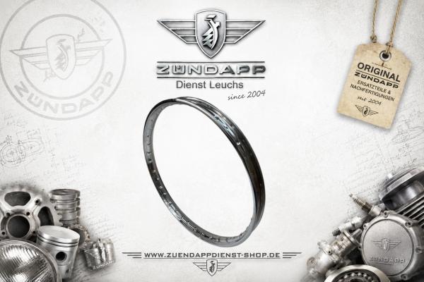 Zündapp Felgenring 1.20 x 17 Zoll – Verchromt – ZD / ZR 10, 20, 30 – Typ 442 / 446 - 442-15.104